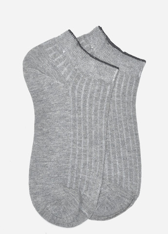 Носки мужские короткие серого цвета размер 41-47 Let's Shop (259683253)