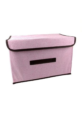 Органайзер ящик бокс короб для зберігання речей одягу білизни іграшок з кришкою на липучці 37х23х23.5 см (474614-Prob) Рожевий Unbranded (259109590)