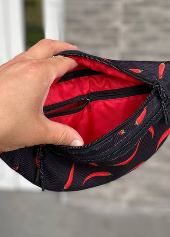 Нагрудная поясная сумка бананка Saturn с принтом перец SG (267499243)