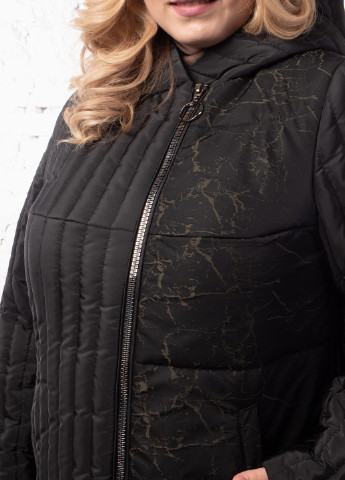 Черная демисезонная осенние куртки женские большие размеры SK