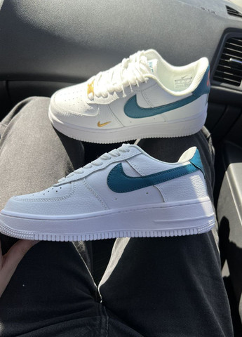 Кросівки репліка Force Mini Swoosh Navy Blue Vakko білі демісезони (265229773)