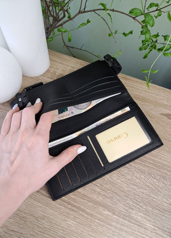 Тонкий жіночий гаманець на кнопках книжка Canevo (258512169)