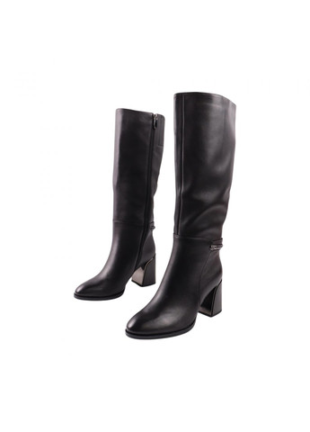 сапоги женские черные натуральная кожа Molka