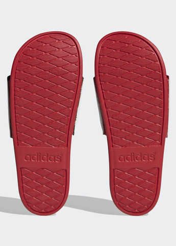 Белые шлепанцы adilette comfort adidas