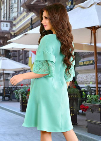 Зелена сукнi норма сукня з гіпюром (ут000045295) Lemanta