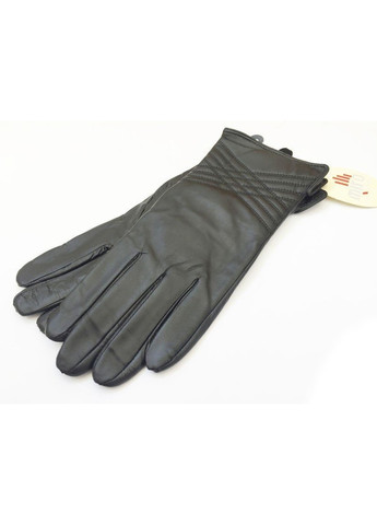 Зимові жіночі чорні рукавички з натуральної шкіри w004 S BR-S (261486860)