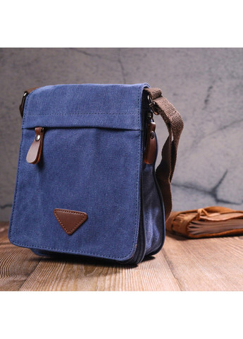 Интересная мужская сумка из текстиля 21267 Синяя Vintage (258267914)
