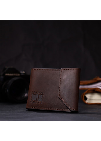 Надійний шкіряний затискач для грошей з тримачем Apple AirTag 11618 Коричневий Grande Pelle (267927749)