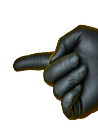 Нітрилові рукавиці Advanced Black без пудри текстуровані XL 100 шт. Чорні (3.3 г) чорні Medicom (257161674)