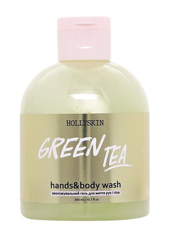 Увлажняющий гель для рук и тела Green Tea Hands & Body Wash, 300 мл Hollyskin (260392051)