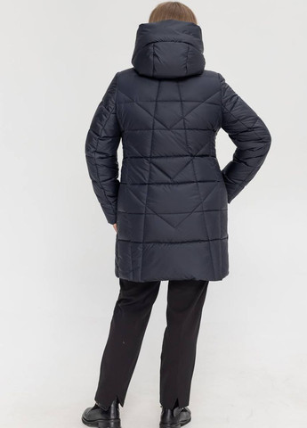 Темно-синя демісезонна демісезонна куртка жіноча великого розміру SK