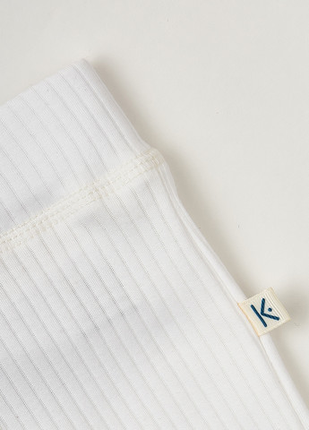 Білий демісезонний комплект біла смужка (боді з довгим рукавом та штани) KRAKO