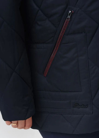 Темно-синяя демисезонная демисезонная женская куртка большого размера SK