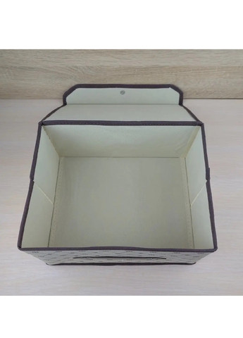 Комплект набор органайзеров кейсов боксов для хранения одежды личных вещей сумок 2 шт (475057-Prob) Бежевый квадрат Unbranded (261030916)