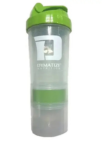 Dymatize Smart Shaker 500 ml + 2 Container's Clear/Green Dymatize Nutrition (257196819)