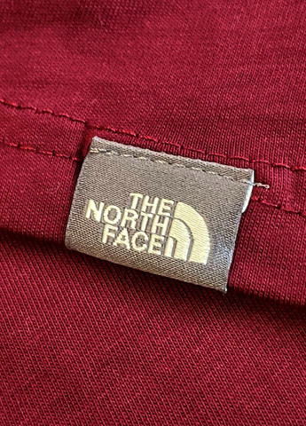 Бордова футболка чоловіча The North Face Faces back print mountain t-shirt in burgundy Tanzania