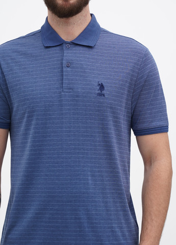 Темно-синяя футболка поло мужское U.S. Polo Assn.