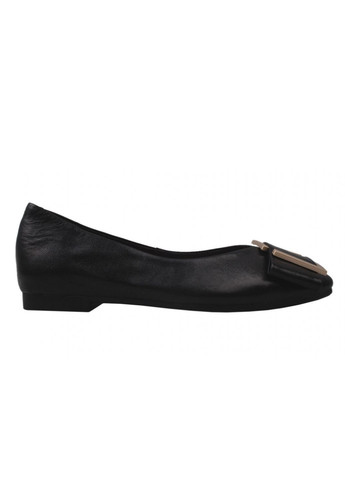Туфлі на низькому ходу жіночі натуральна шкіра, колір чорний Berkonty 244-20dtb (257426197)