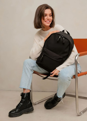 Рюкзак міський жіночий чоловічий рюкзак для ноутбука дорожній рюкзак для роботи міста подорожей місткий Чорний 68424 OnePro (267155336)