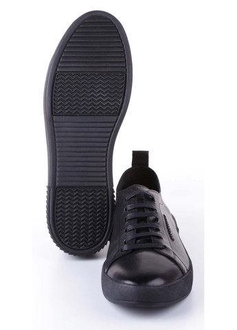 Черные демисезонные мужские кроссовки 195099 Cosottinni