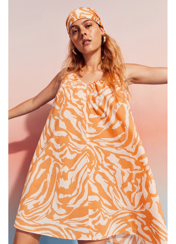 Помаранчева повсякденний жіноча сукня на бретелях н&м (55956) s оранжева H&M