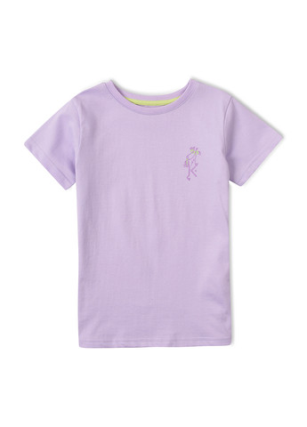 Фиолетовая летняя футболка фиолетовая "жирафчик" KRAKO