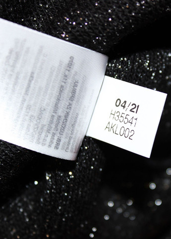 Шапка унісекс з бльосками Adidas Originals adicolor cuff knit glitter beanie hat h35541 black silver (269266665)