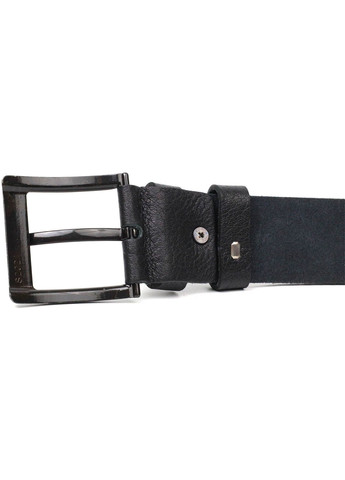 Мужской джинсовый ремень с механической пряжкой из натуральной кожи 22070 Черный Bond (262157991)