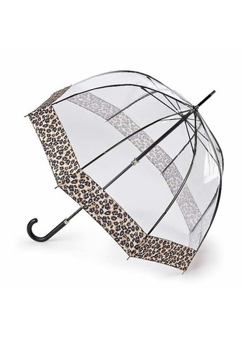 Жіноча механічна парасолька-тростина L866 Birdcage-2 Luxe Natural Leopard (Леопард) Fulton (262449457)