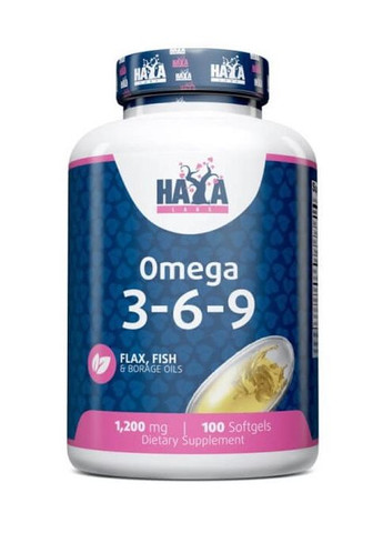 Omega 3-6-9 100 Caps Haya Labs (267724922)