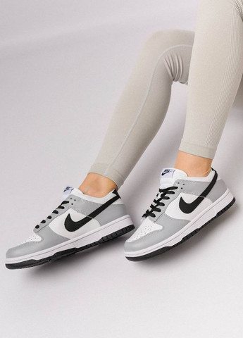 Белые демисезонные кроссовки женские, вьетнам Nike SB Dunk Low PRM White Grey Black