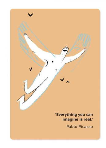 Магнитная открытка "EVERYTHING IS REAL" Gifty (262093823)
