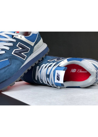 Синие демисезонные кроссовки мужские classic, вьетнам New Balance 574