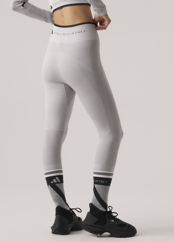 Серые демисезонные леггинсы by stella mccartney truestrength yoga 7/8 adidas