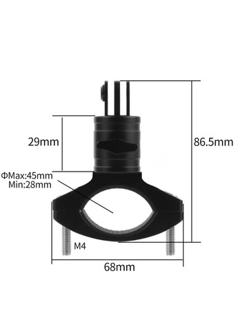 Кріплення тримач на кермо/трубу для смартфонів та екшн камер металевий для велосипедів та мотоциклістів No Brand (276842557)