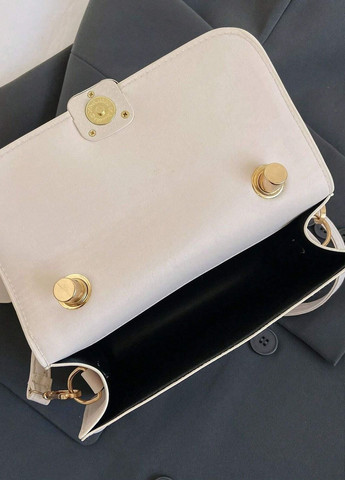 Женская классическая сумка 8747 кросс-боди на ремешке через плечо белая No Brand (274074220)