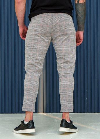 Серые классические демисезонные укороченные, классические, зауженные брюки Vakko
