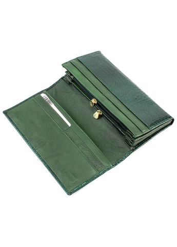 Кошелек лаковый с тисненной кожей для женщин MC-403-6061-7 (JZ6597) зелёный Marco Coverna (259752583)