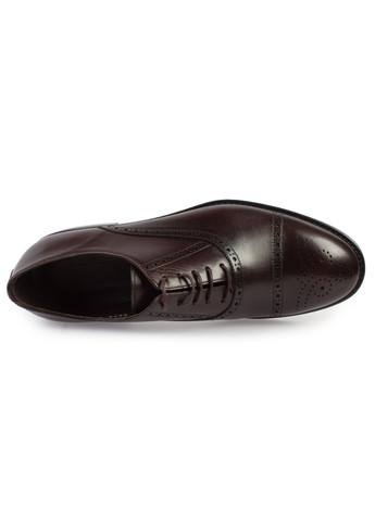 Коричневые классические туфли мужские бренда 9200391_(1) ModaMilano на шнурках