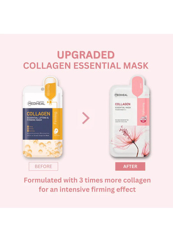 Маска Collagen Impact Essential Mask омолаживающая с коллагеном, 24 мл Mediheal (259753568)