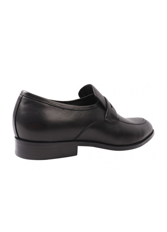 Черные туфли мужские из натуральной кожи, на низком ходу, цвет черный, Brooman