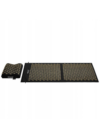 Коврик акупунктурный с подушкой Ergo Mat XL Аппликатор Кузнецова 4FJ0383 Black/Gold 4FIZJO (259180274)