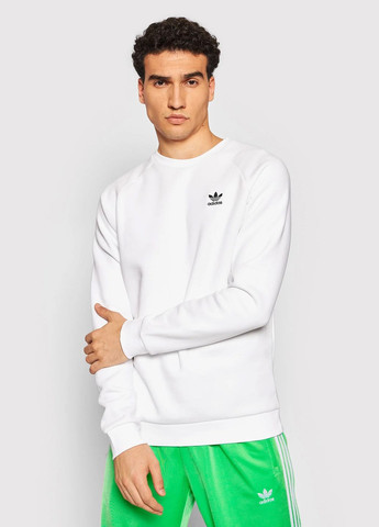 Флисовый свитшот adicolor Essentials adidas - крой белый спортивный, повседневный - (267498902)