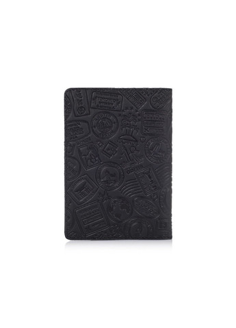 Обкладинка для паспорта зі шкіри HiArt PC-02 Shabby Night Let's Go Travel Чорний Hi Art (268371491)