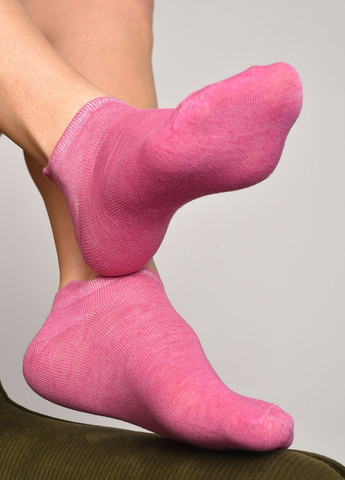 Шкарпетки жіночі спортивні темно-рожевого кольору розмір 36-40 Let's Shop (277983332)