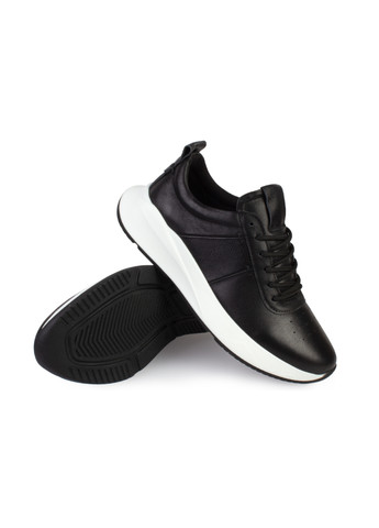 Черные демисезонные кроссовки мужские бренда 9402192_(1) ModaMilano