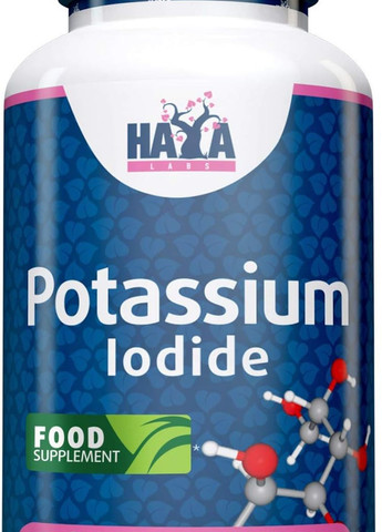 Йодид калия Potassium Iodide 32,5mg 30tabl Haya Labs (260062091)