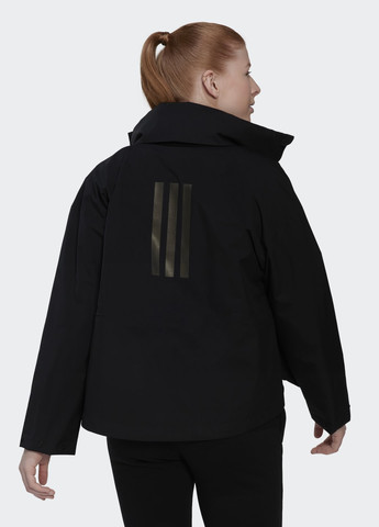 Чорна демісезонна куртка terrex traveer rain.rdy adidas