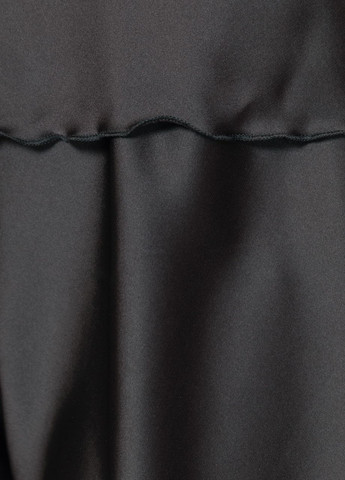 Черная всесезон пижама женская майка и шорты из шелка армани черный Maybel