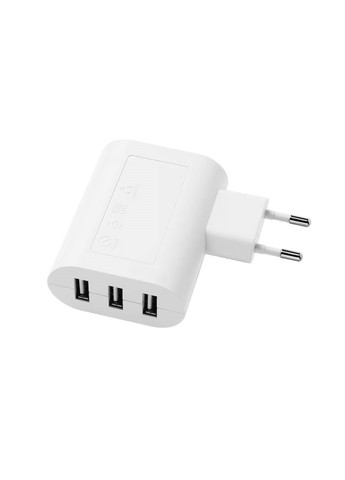 Зарядний пристрій USB/3 порти, білий IKEA småhagel (259423677)